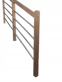Dubové zábradlie Interiérové zábranové oceľové rúrky